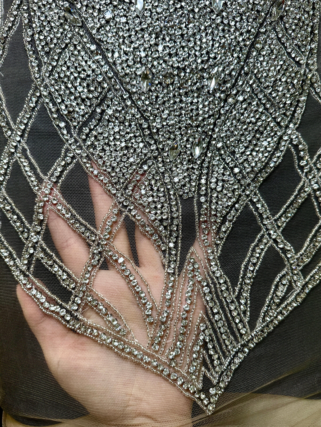 Rhinestone Bodice Applique