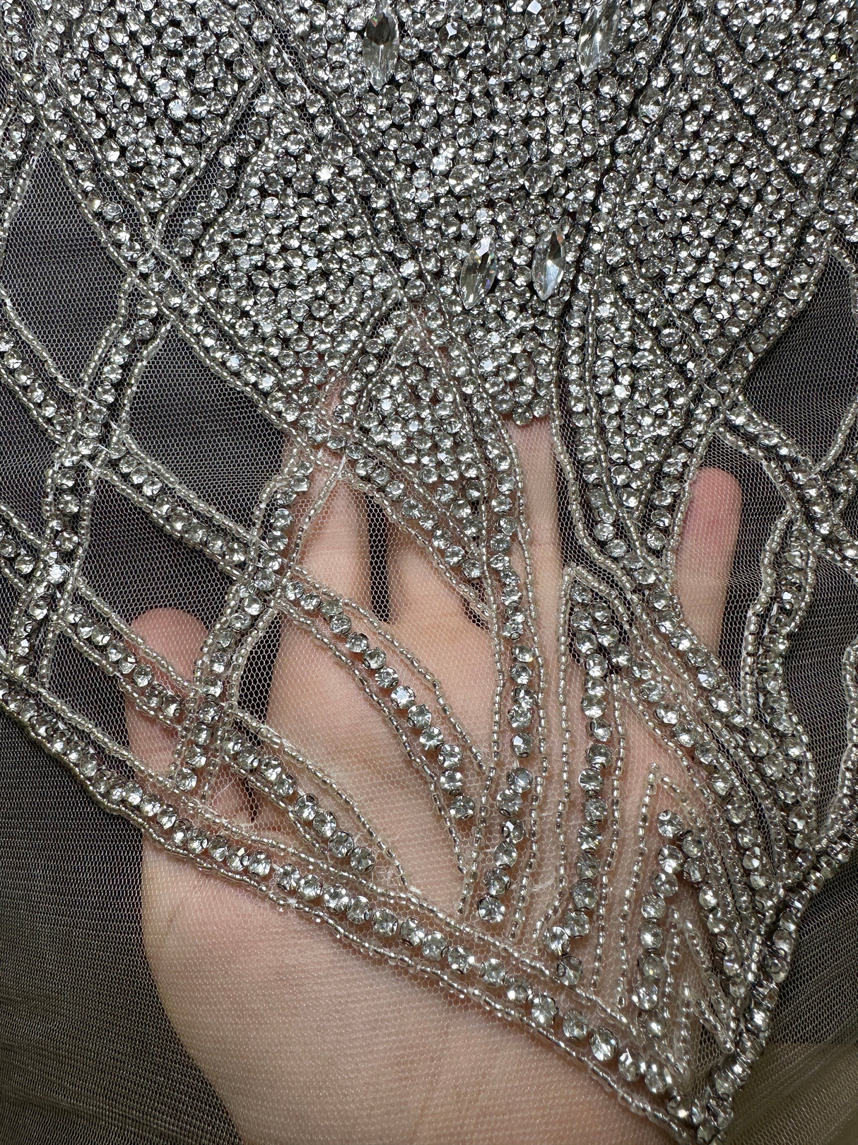 Rhinestone Bodice Applique