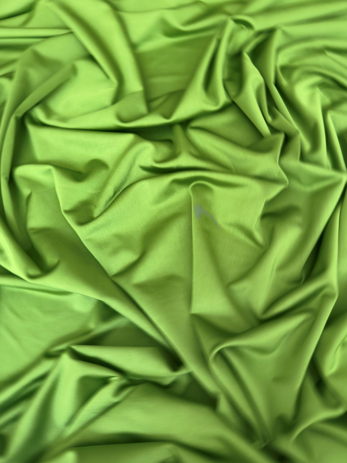 Shiny Yoga Nylon Spandex Apple Green