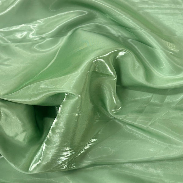 Bridal Satin Fabric Crystalized Reflective Liquid