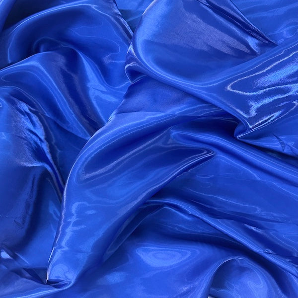 Crystalized Reflective Liquid Bridal Satin Fabric - 100 Percent Polyester Fabric, Solid, 59/60" Width (1 Yard)