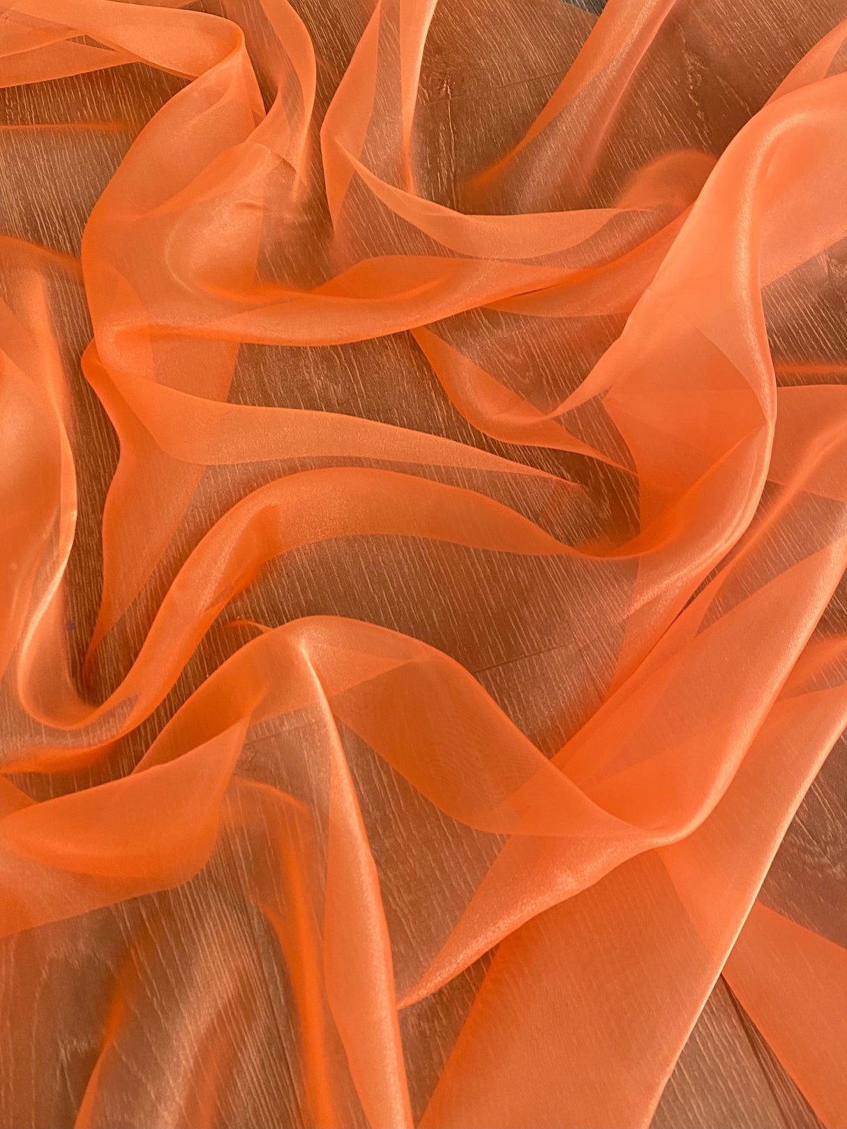 Orange Crystal Organza