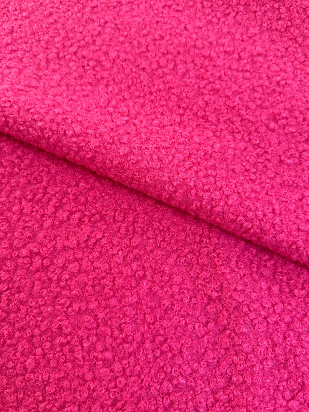 Hot Pink Premium Lamb Faux Wool