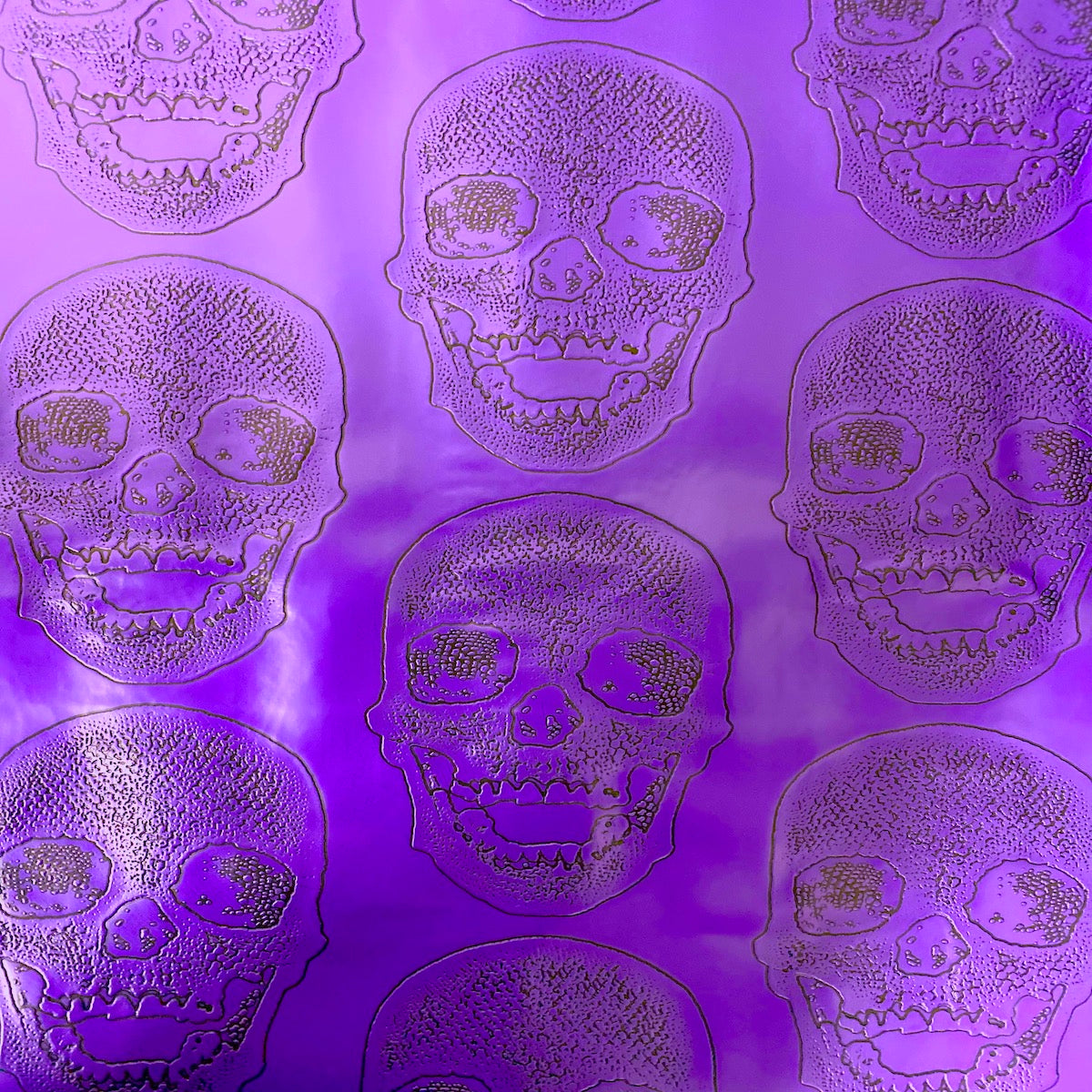 Vinyl Fabric Skeleton Skull Print