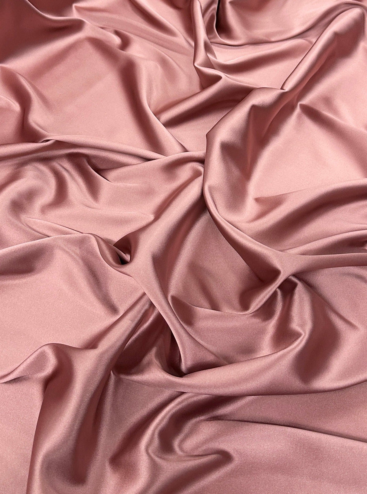 Stretch Crepe Back Satin Rust Rose