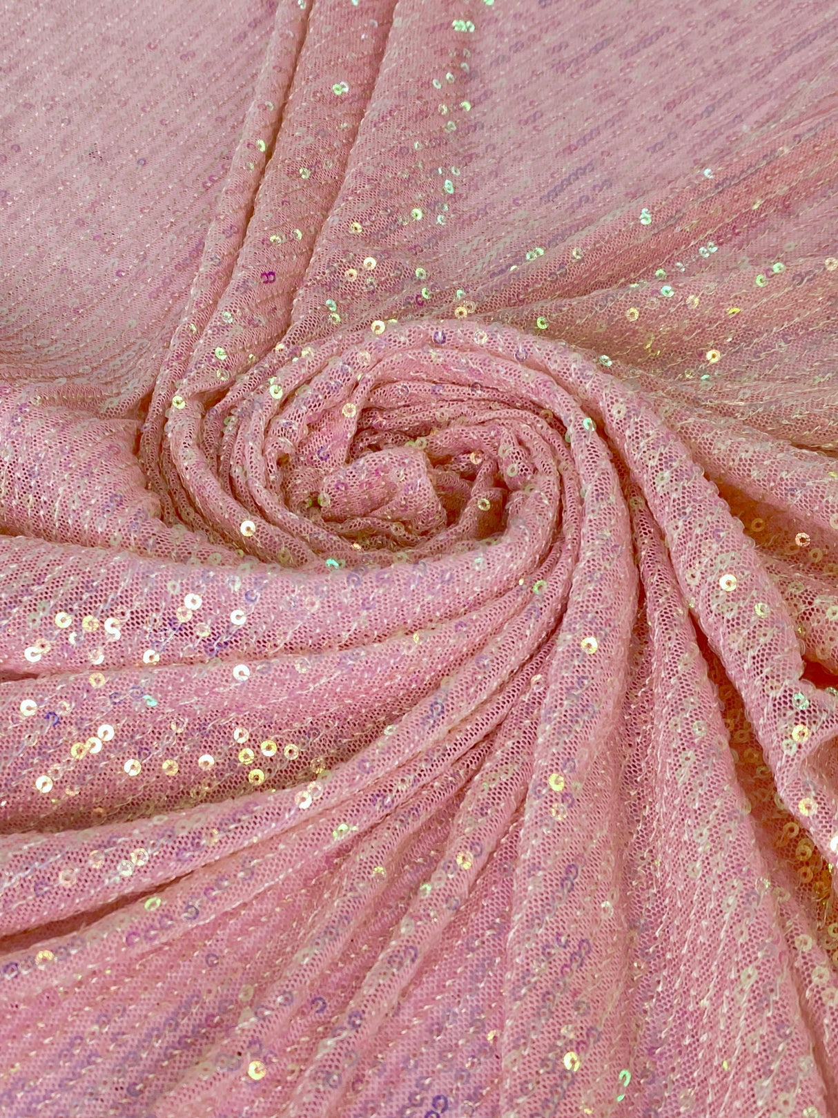 Stretch Striped Sequin Mesh