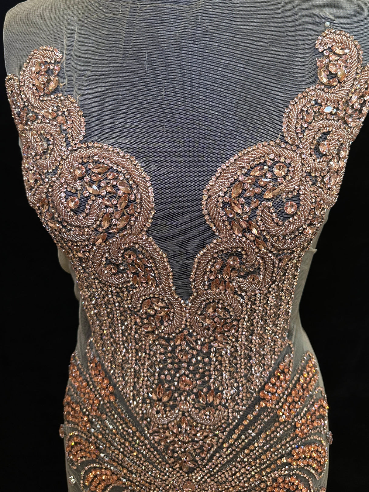 Rhinestone Bodice Applique