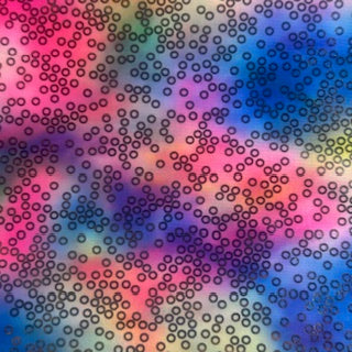 Polyester Spandex Hologram Rainbow Oz Foil Fabric