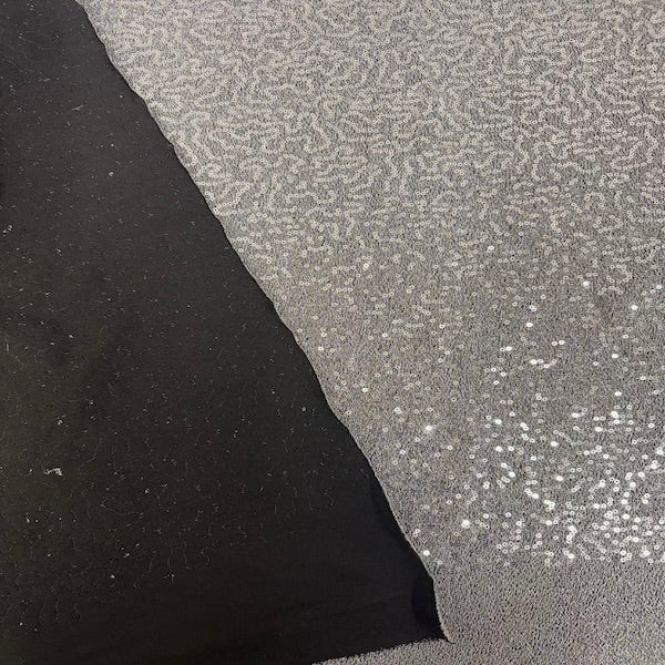 Metallic Lurex Stretch Sequins Fabric