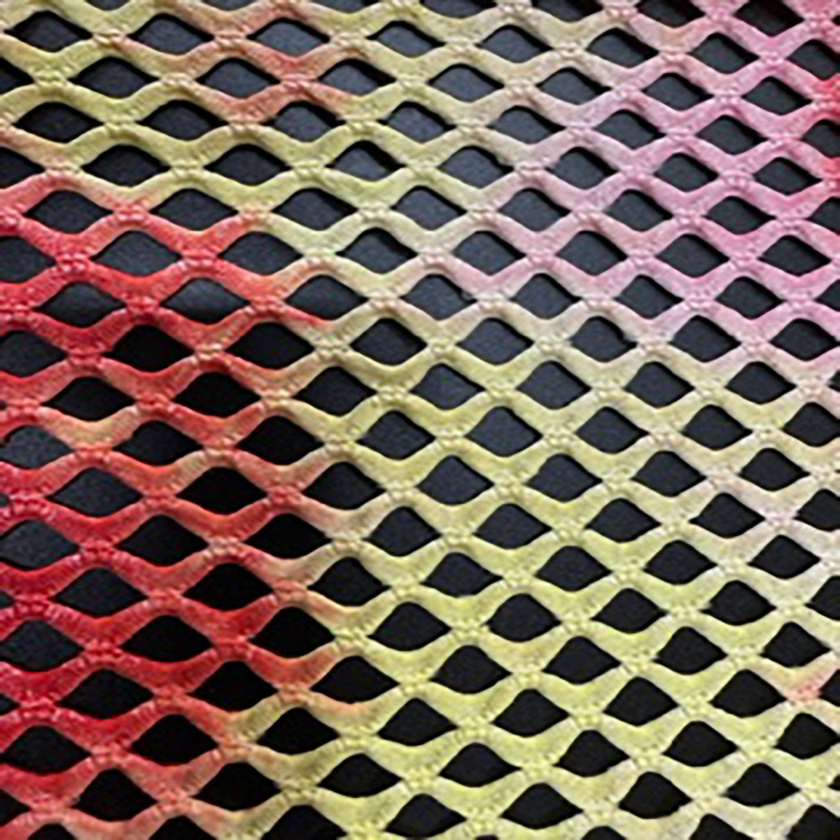 Stretch Fishnet Tie-Dye Diamond Fabric 50"