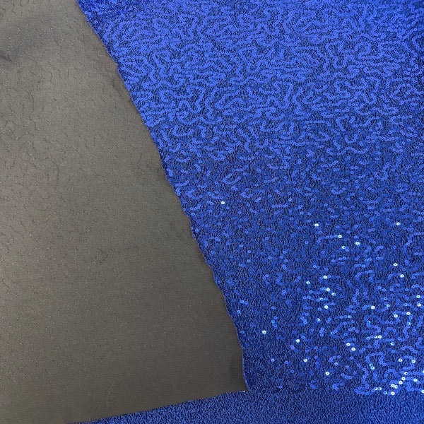 Metallic Lurex Stretch Sequins Fabric