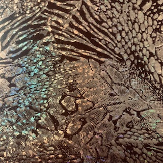 Nylon Spandex Animal Hologram Foil Fabric 60"