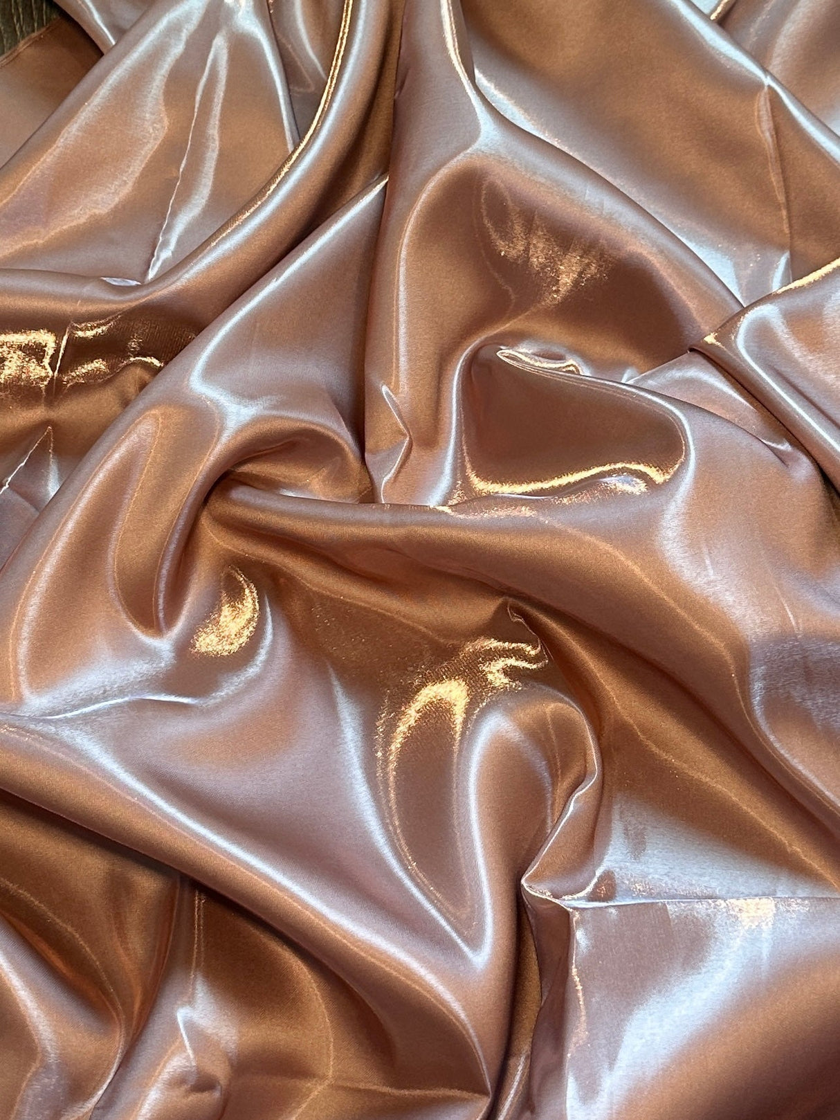 Liquid Bridal Satin Rusty Rose