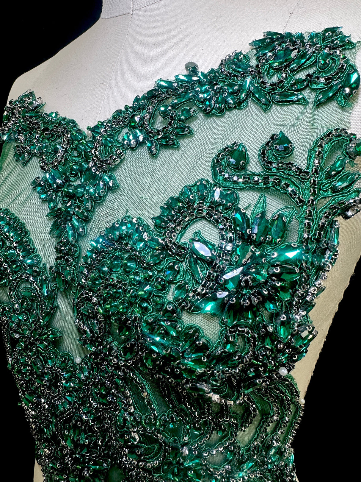 Rhinestone Bodice Applique