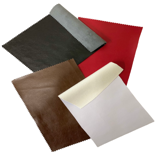 Lambskin Stretch Faux Leather Fabric - Black, Matte, 55" Width (1 Yard)