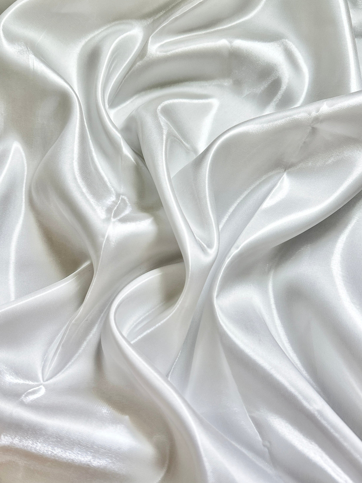 Liquid Bridal Satin Off White