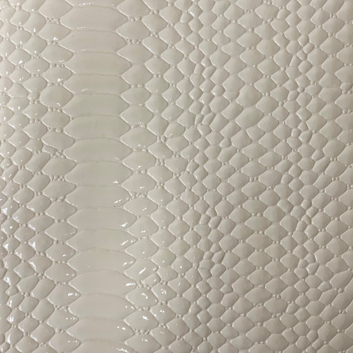 Culebra Patent 3D Embossed Snake Skin Vinyl Fabric - 3D Embossed Snake Skin, 54" Width (1 Yard)