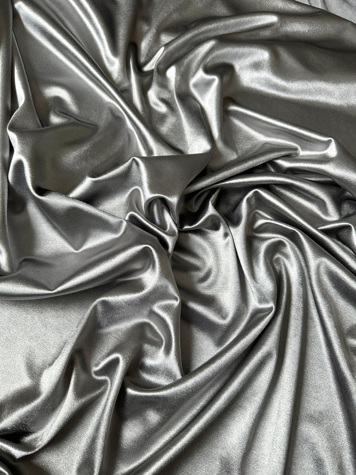Shiny Nylon Spandex Silver