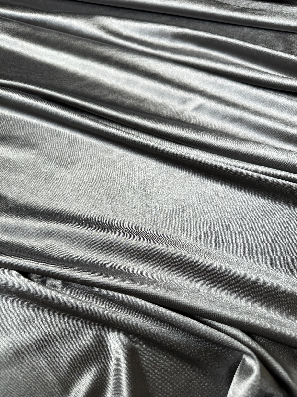 Shiny Nylon Spandex Silver