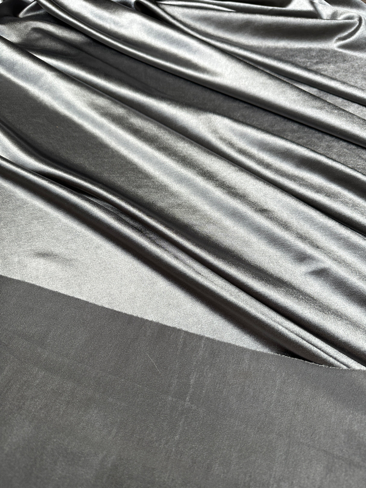 Shiny Nylon Spandex Silver