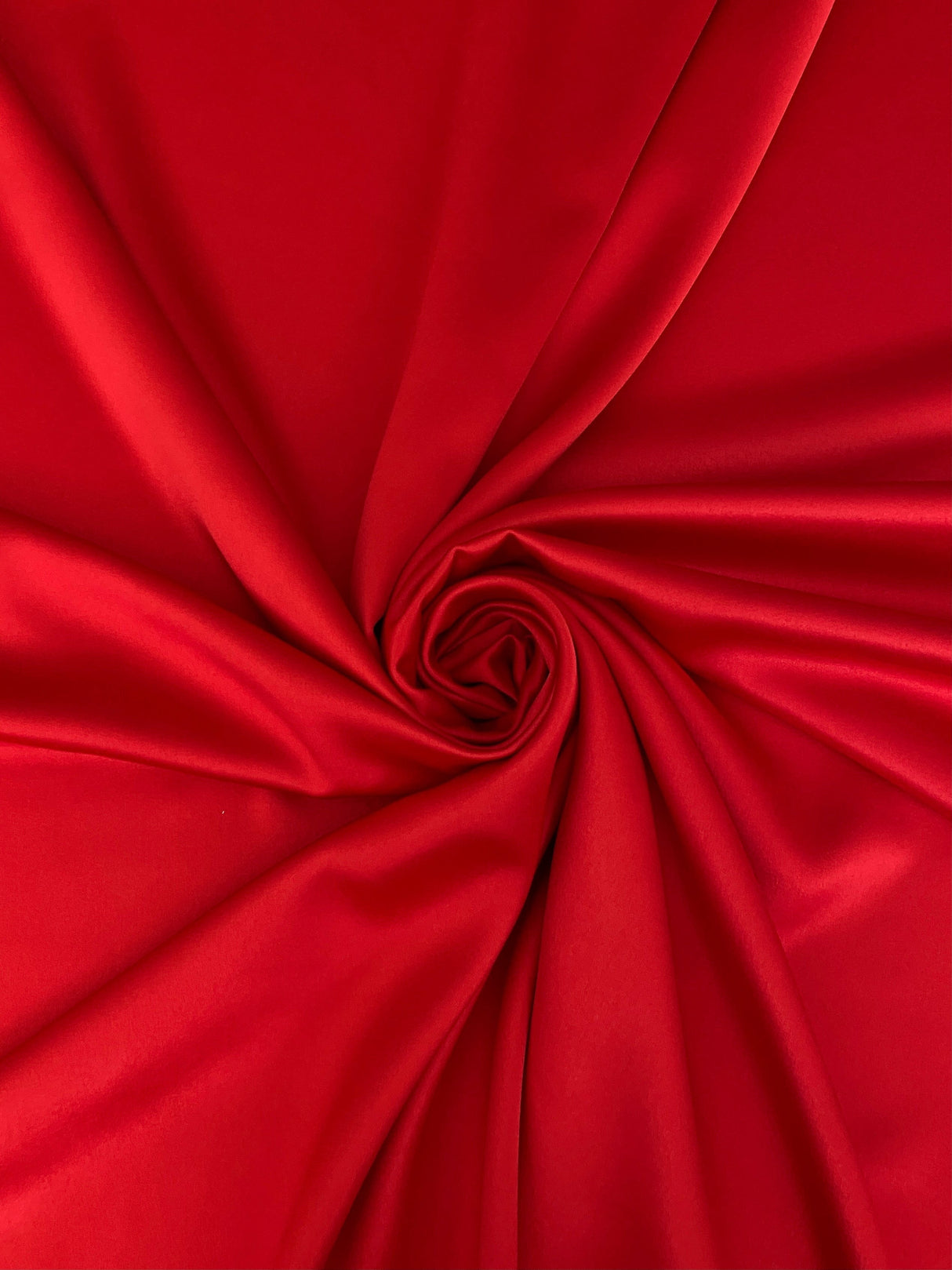 Red Stretch Crepe Back Satin