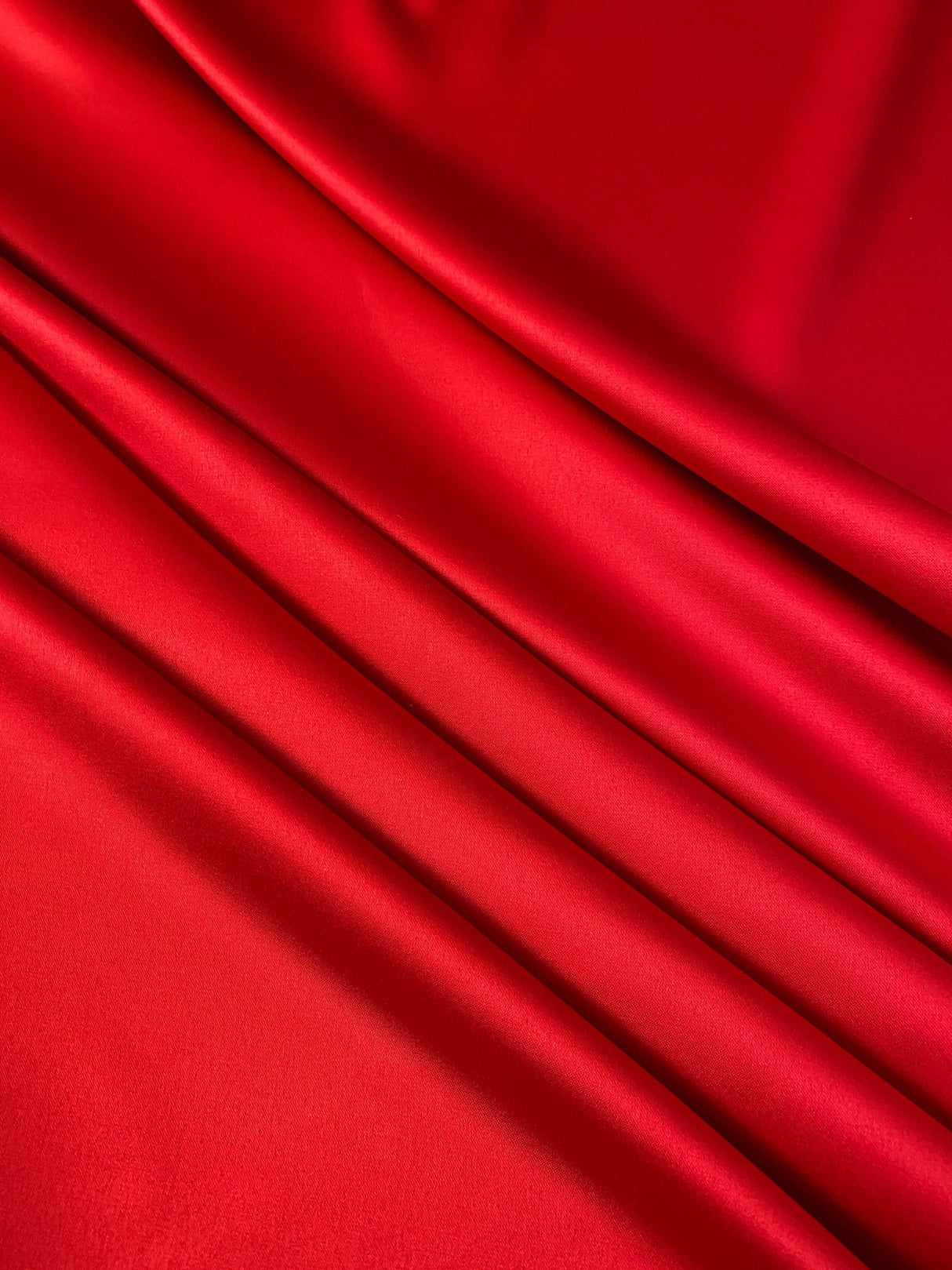 Red Stretch Crepe Back Satin