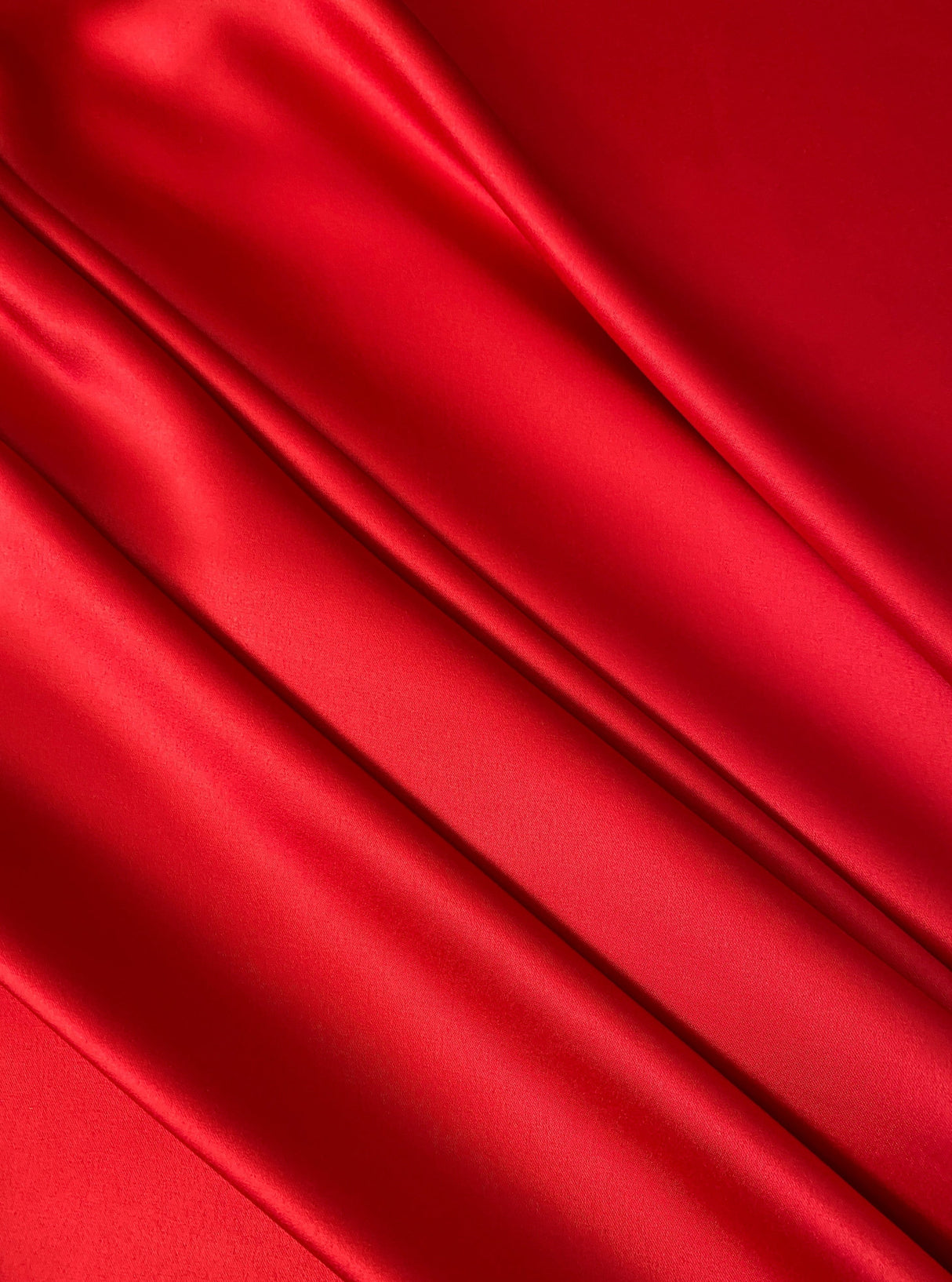 Red Stretch Crepe Back Satin