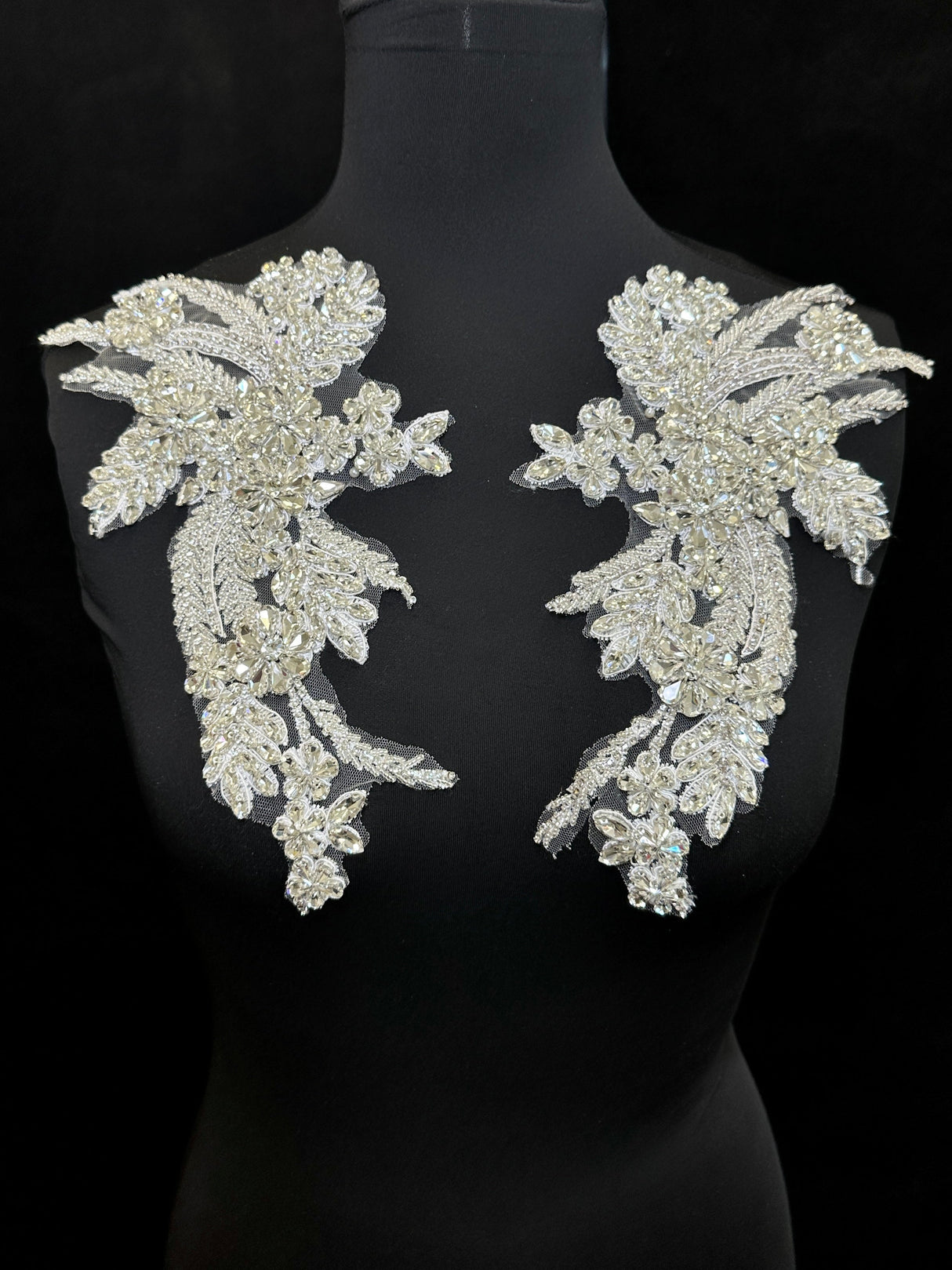 Silver Rhinestone Applique