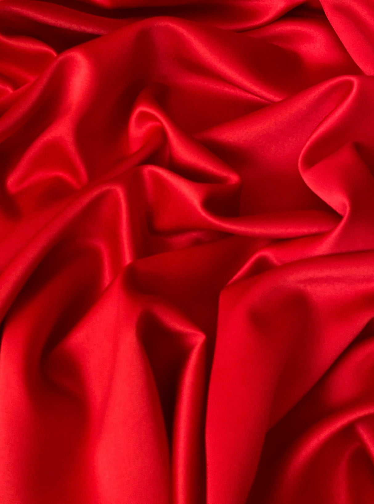 Red Stretch Crepe Back Satin
