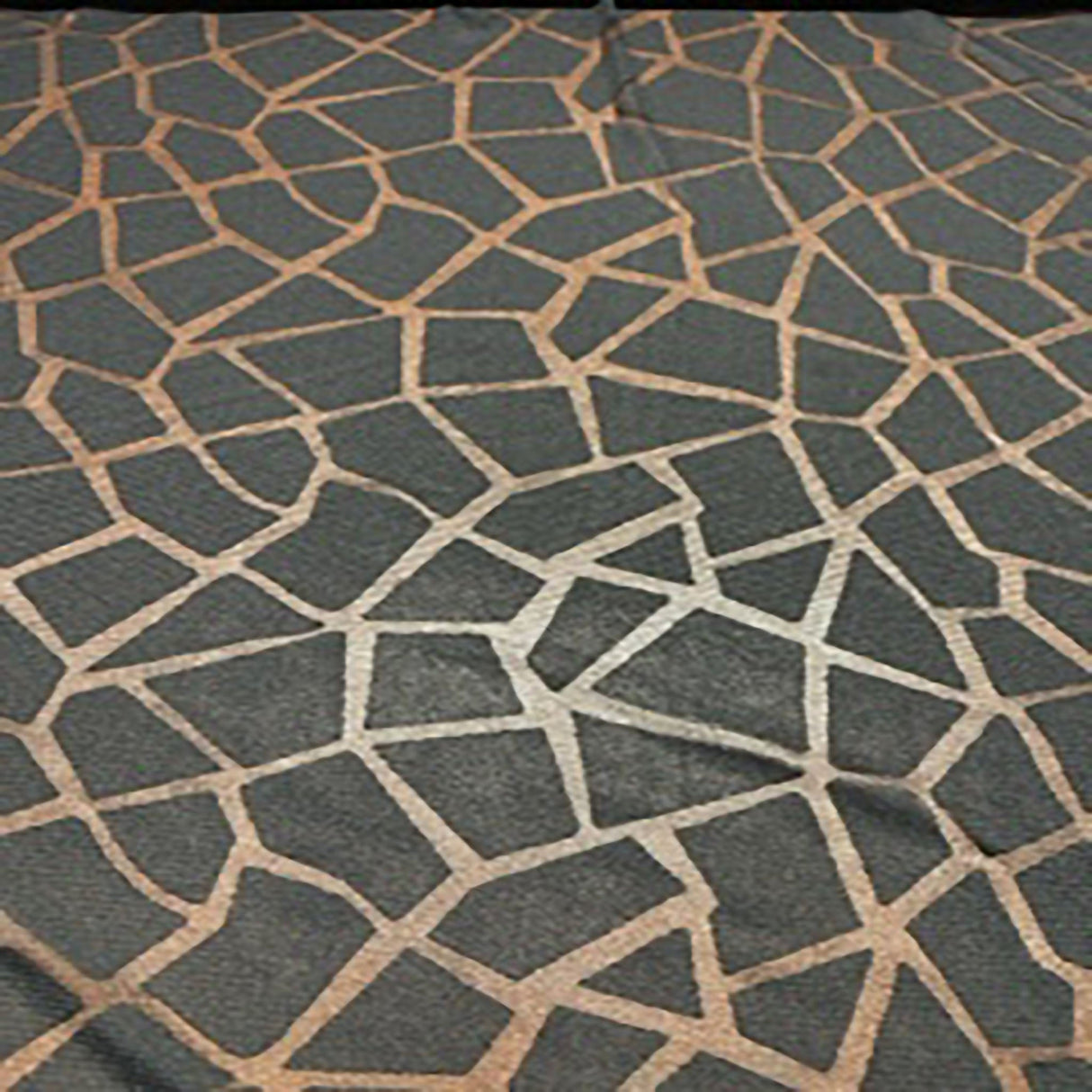 Giraffe Burnout Mesh Fabric Black 60"