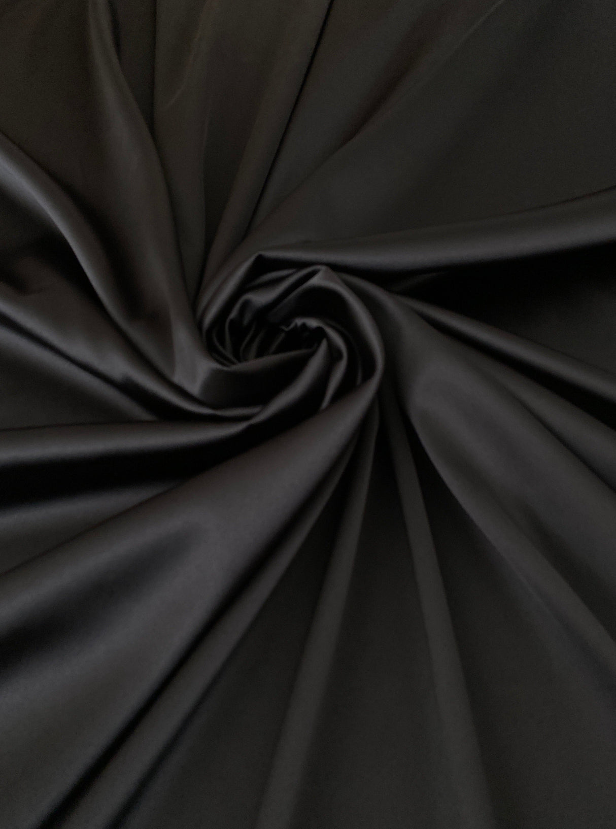 Black Stretch Crepe Back Satin