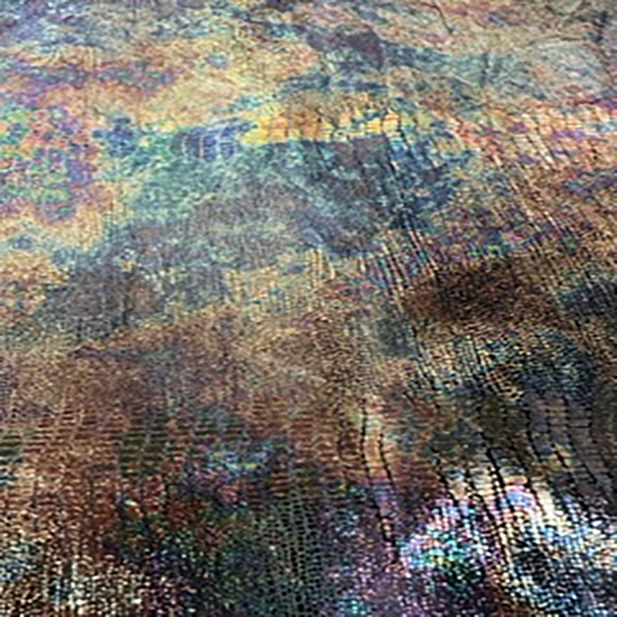 Stretch Tie Dye Lizard Skin Velvet Fabric