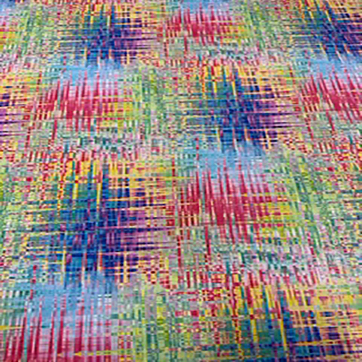 Polyester Spandex Multi Patch Print Fabric 60"