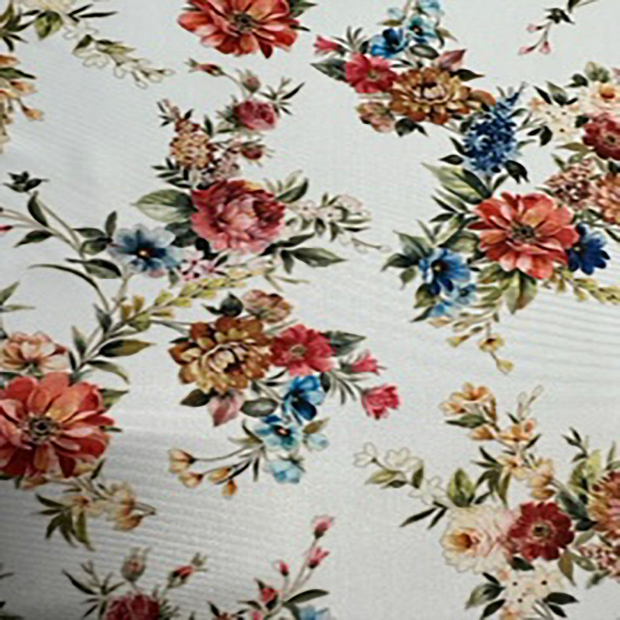 Polyester Spandex Spring Time Paper Print Fabric