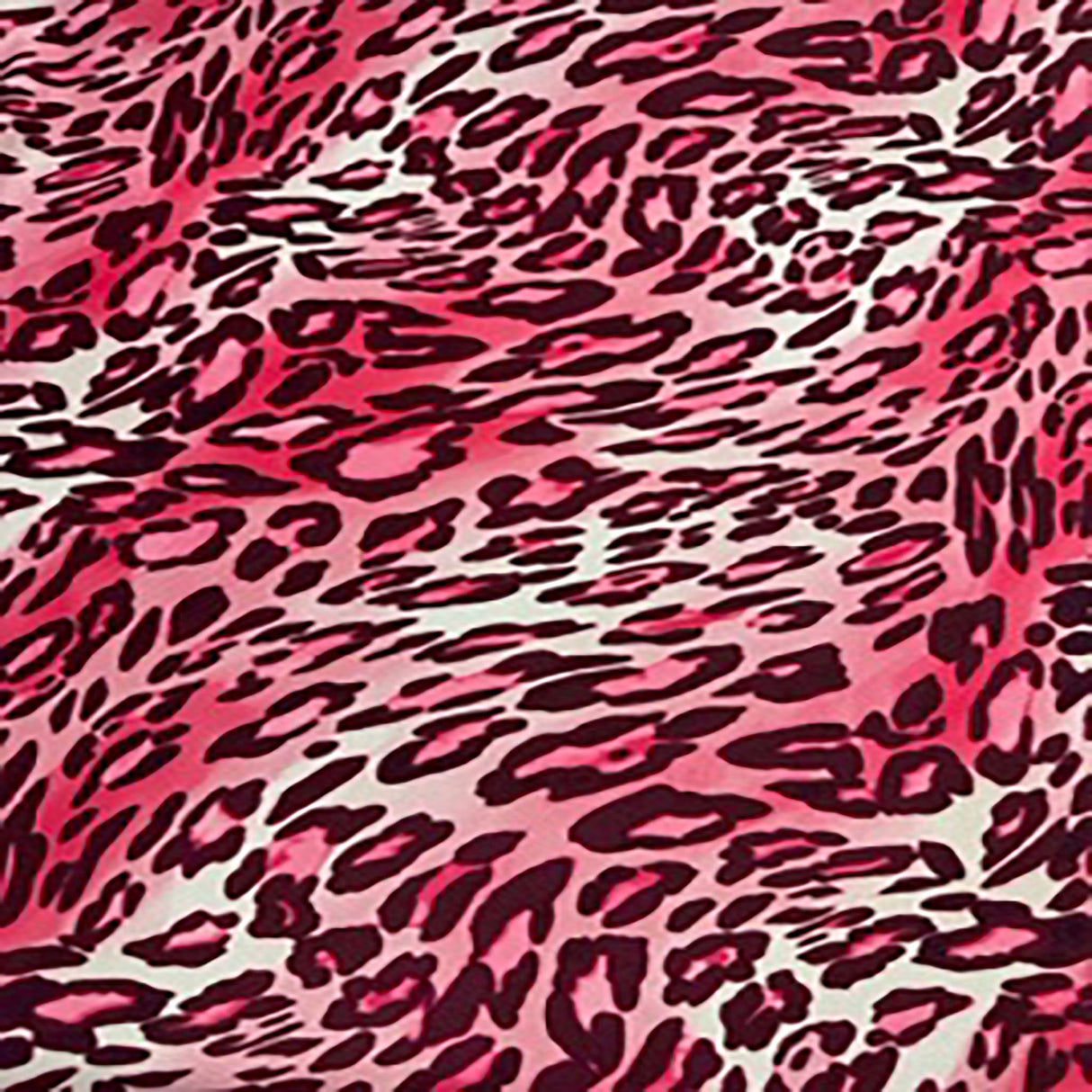 Polyester Spandex Cheetah Print Fabric 4-Way Stretch Pink 60"
