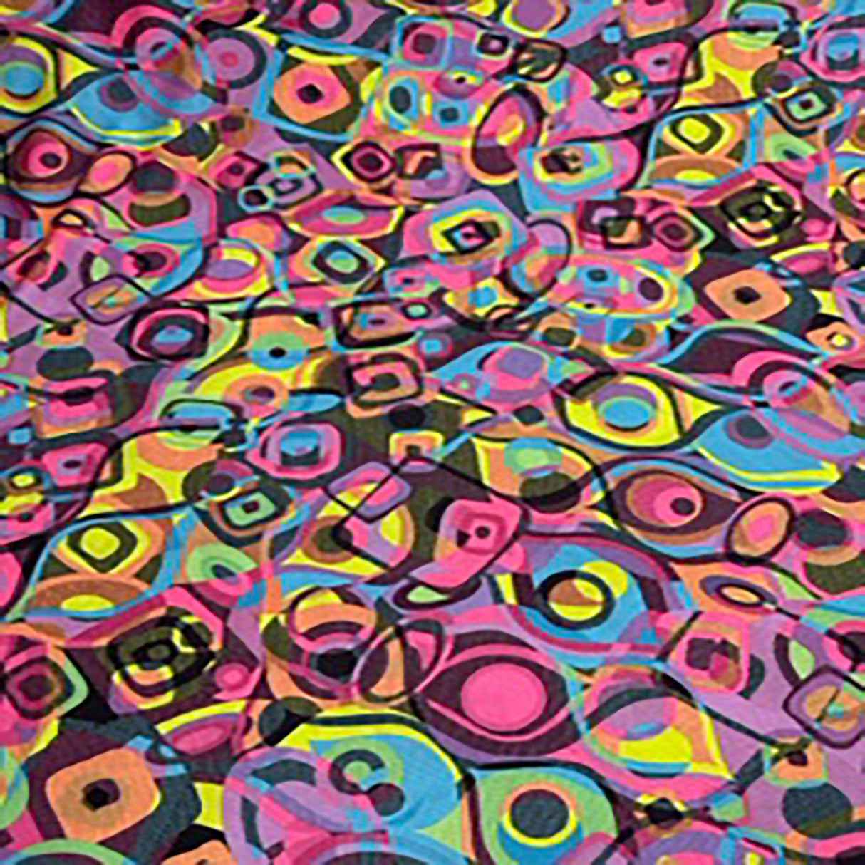 Polyester Spandex Geometric Print Fabric 60"
