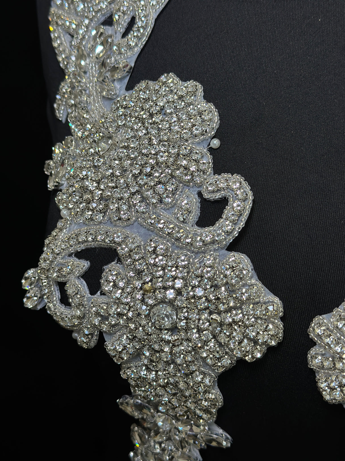 Silver Rhinestone Applique