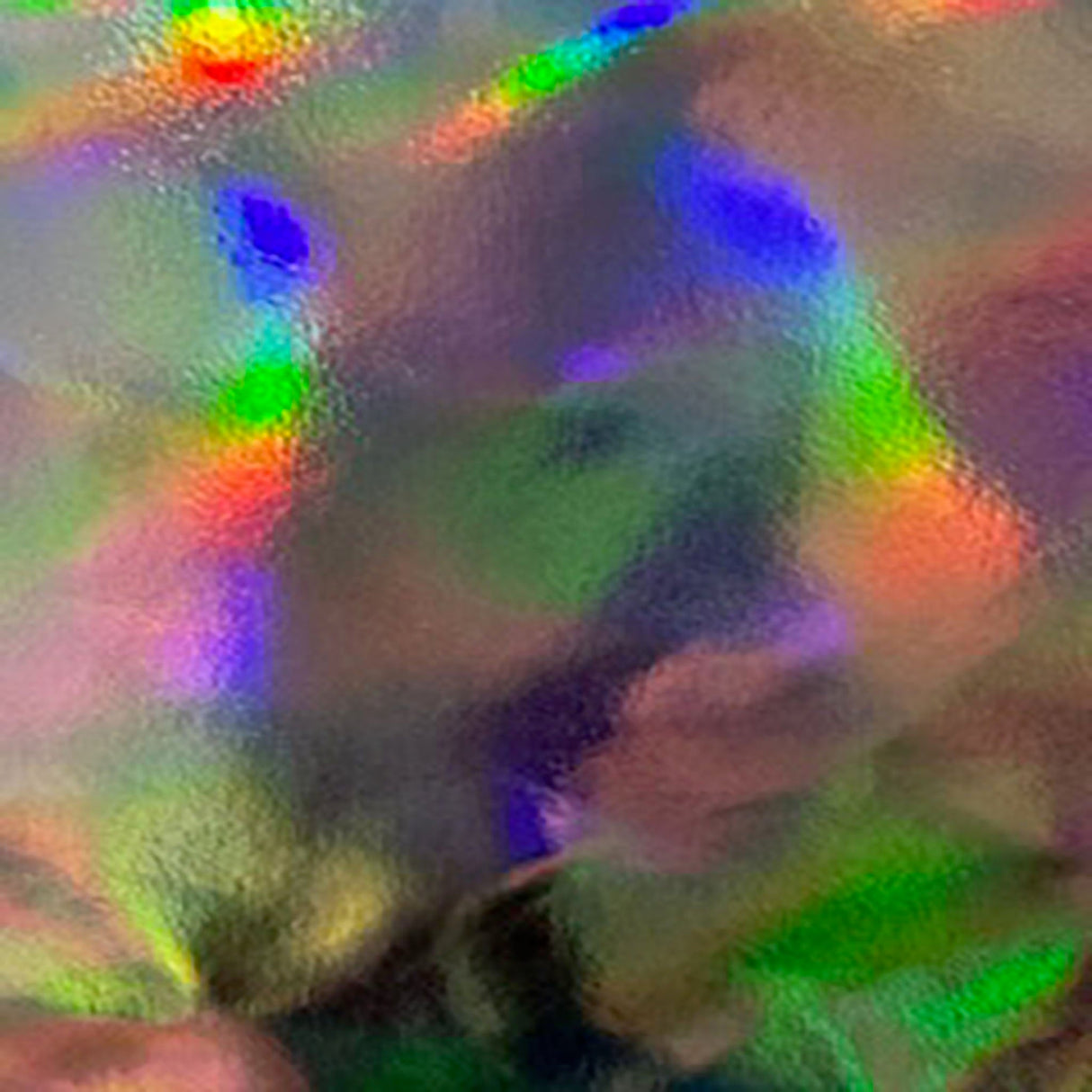 Hologram Polyester Spandex Fabric 60" Silver