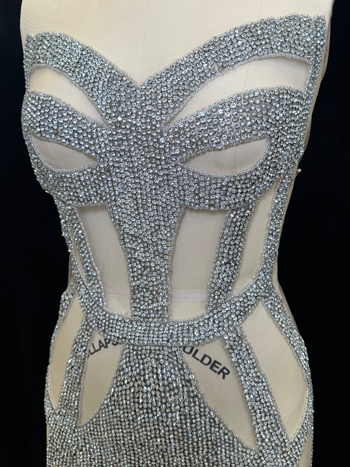 Rhinestone Bodice Applique