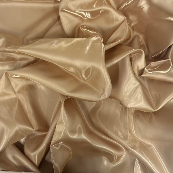 Bridal Satin Fabric Crystalized Reflective Liquid