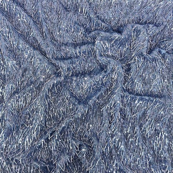Stretch Sequins Fabric French Fringe
