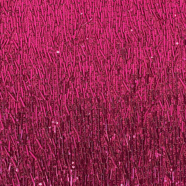 Stretch Sequins Fabric French Fringe