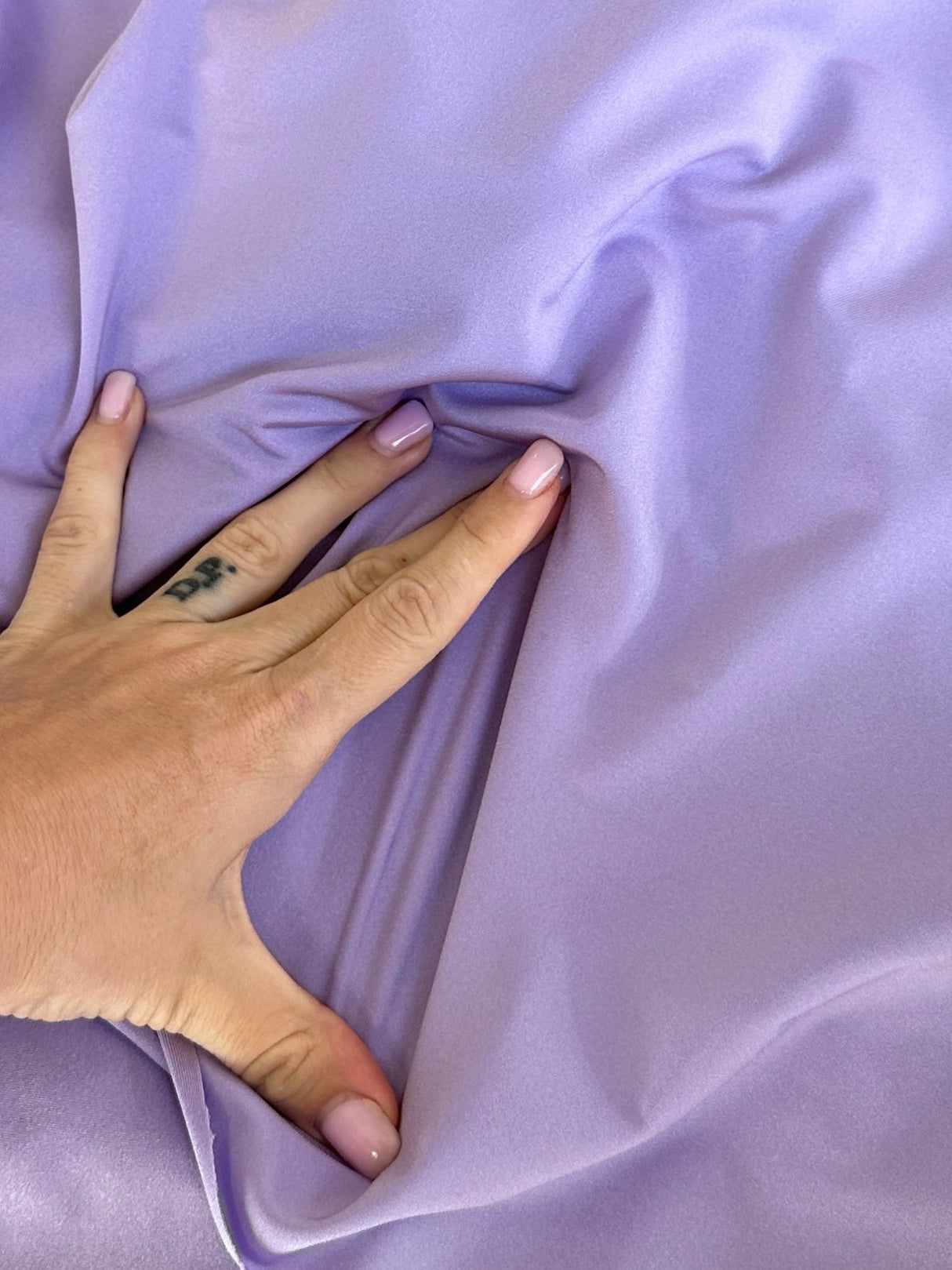 Shiny Nylon Spandex Lilac