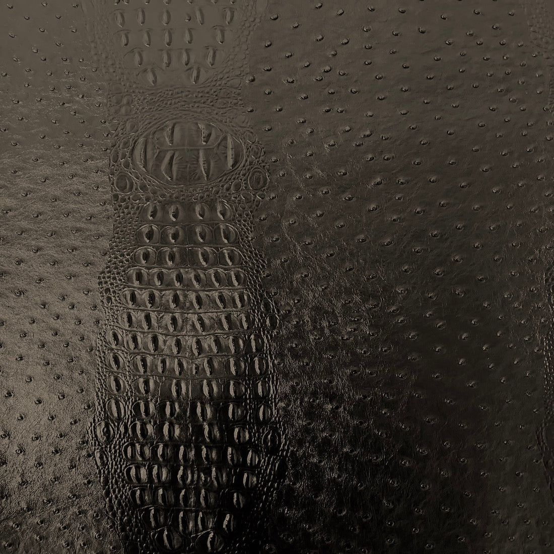 Faux Leather Vinyl Fabric Gatorich II Style, Felt Backed, 54/56" Width, Stiff Texture for Crafts