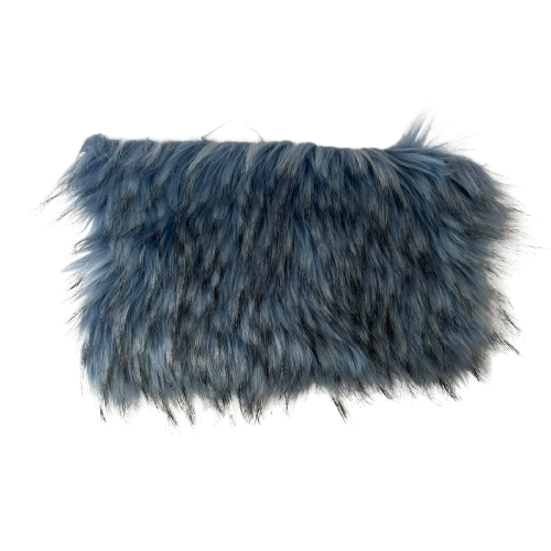 Husky Print Long Pile Shaggy Faux Fur Fabric - 50 Percent Acrylic 50 Percent Polyester Fabric, Husky Print, 60" Width, 2" Pile Length (1 Yard)