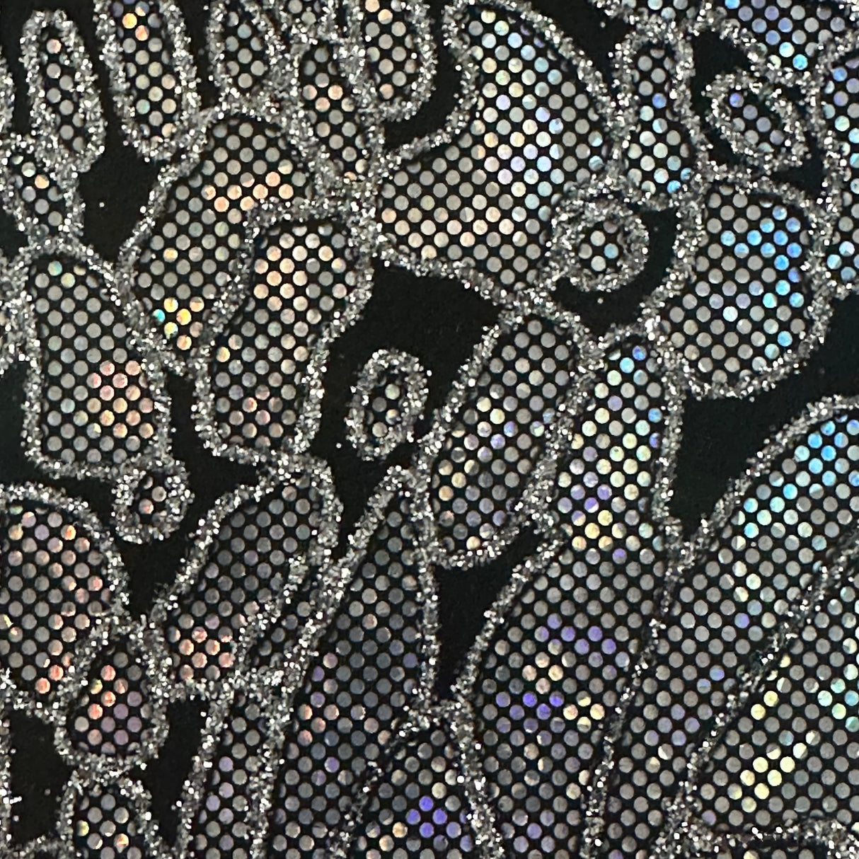 Nylon Spandex Maze Hologram Fabric 60"