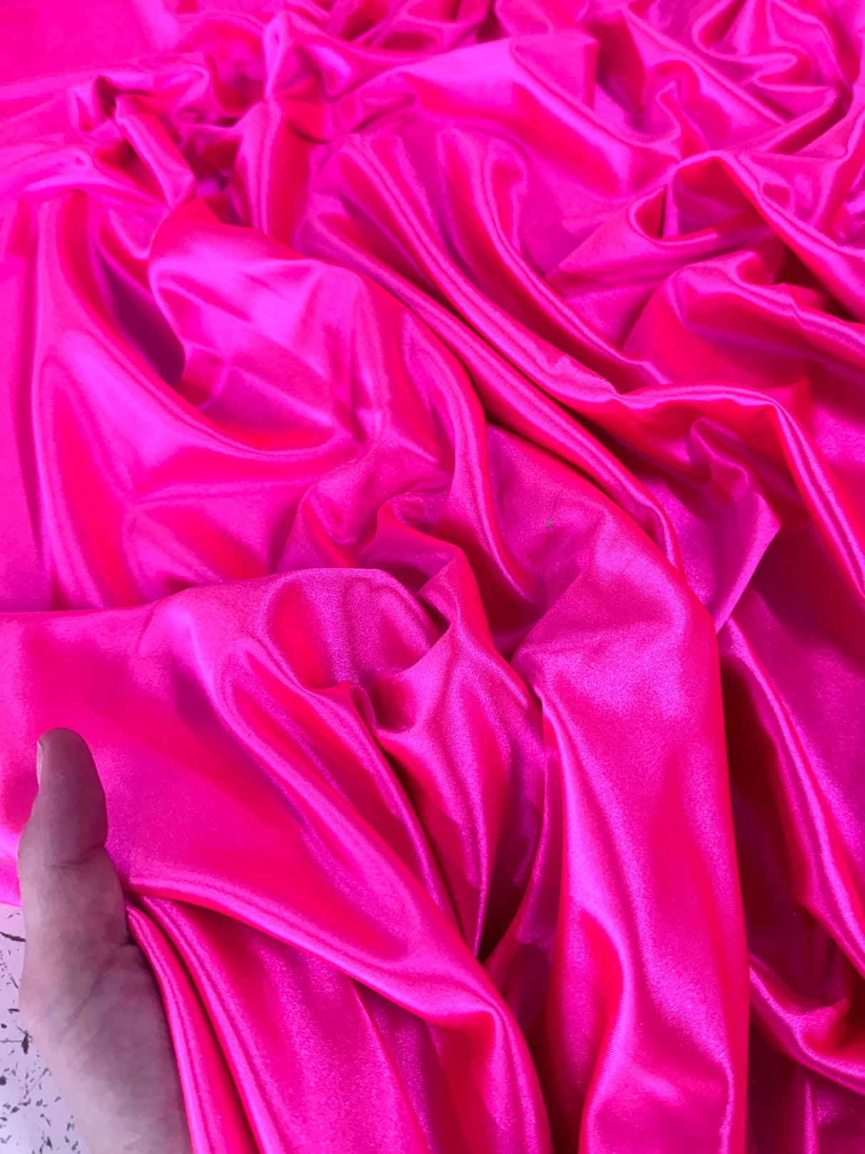 Shiny Nylon Spandex Hot Pink