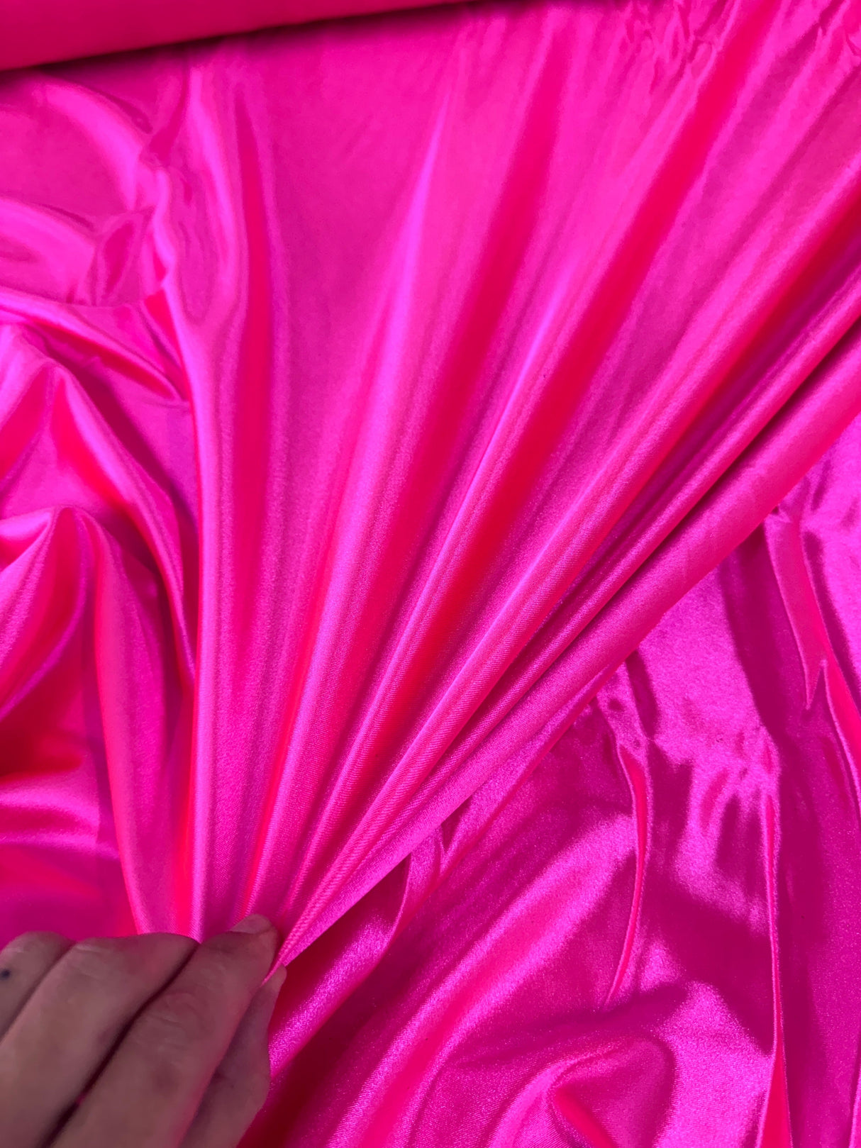 Shiny Nylon Spandex Hot Pink