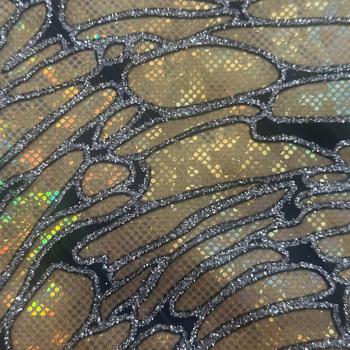 Nylon Spandex Maze Hologram Fabric 60"