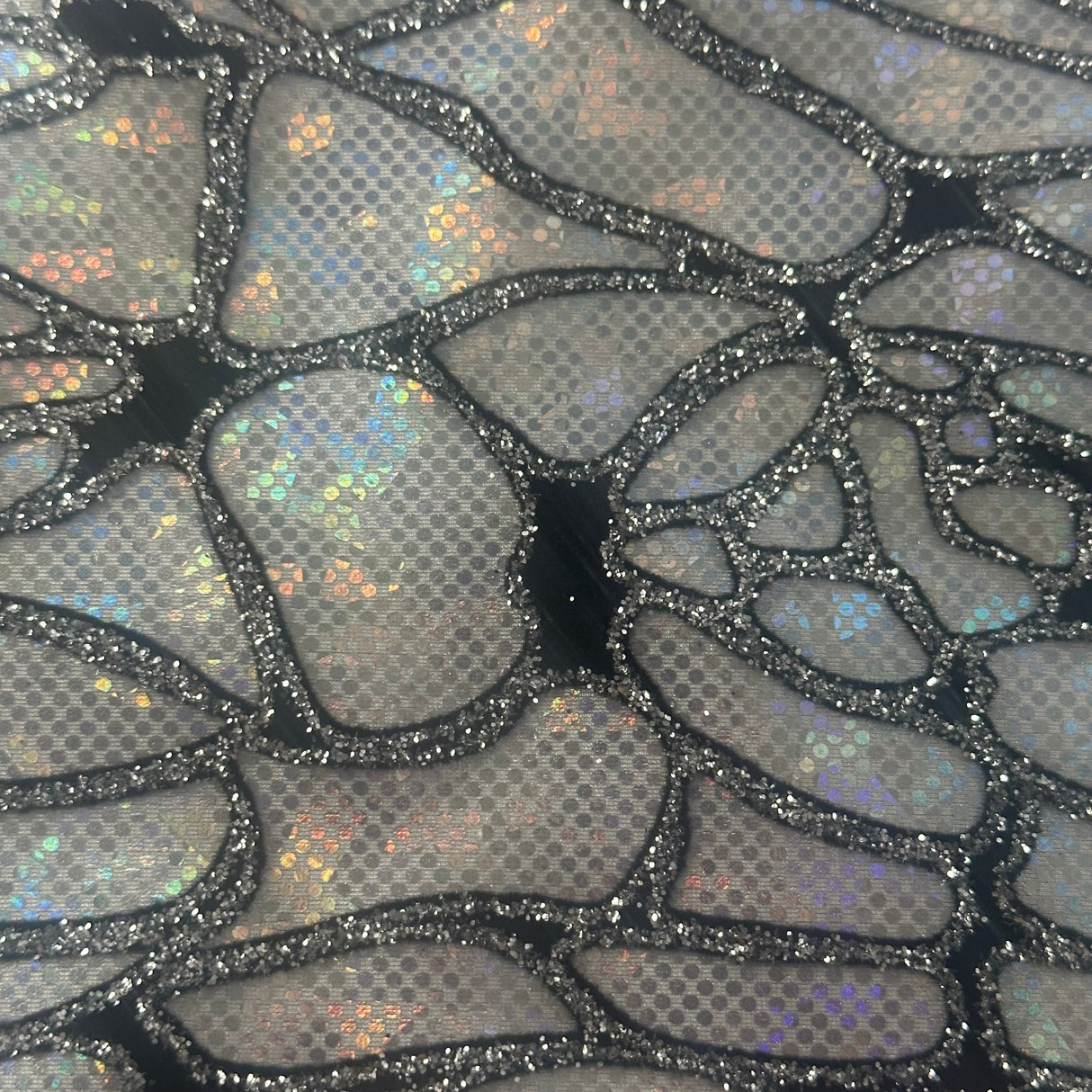 Nylon Spandex Maze Hologram Fabric 60"